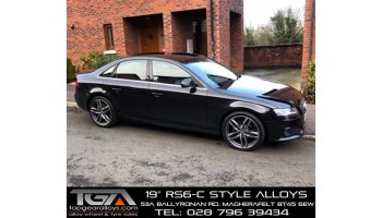 Black A4 on 19" RS6-C Style Alloys