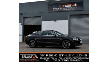 Black A5 on 19" RS6-C Style Alloys