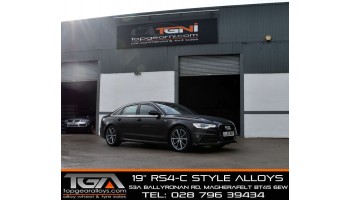 Black Audi A6 on 19" RS4-C Style Alloys