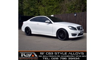 C Class Coupe on 19" C63 Style Alloys 
